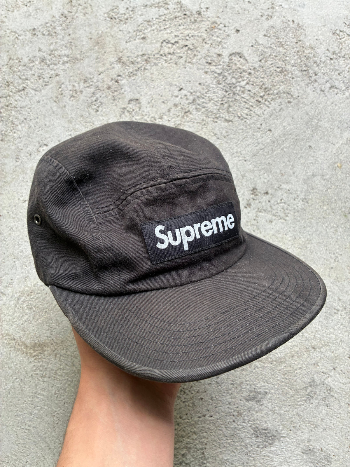 Supreme “BLACK” Camp Cap (Adjustable)