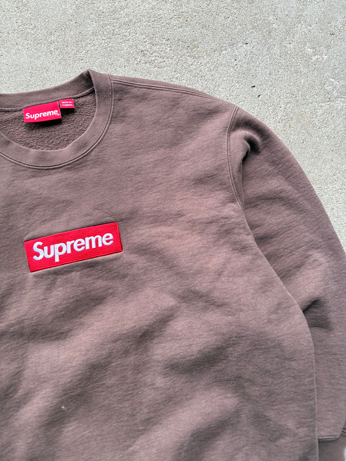 Supreme “ BROWN BOX LOGO” Crewneck (M)
