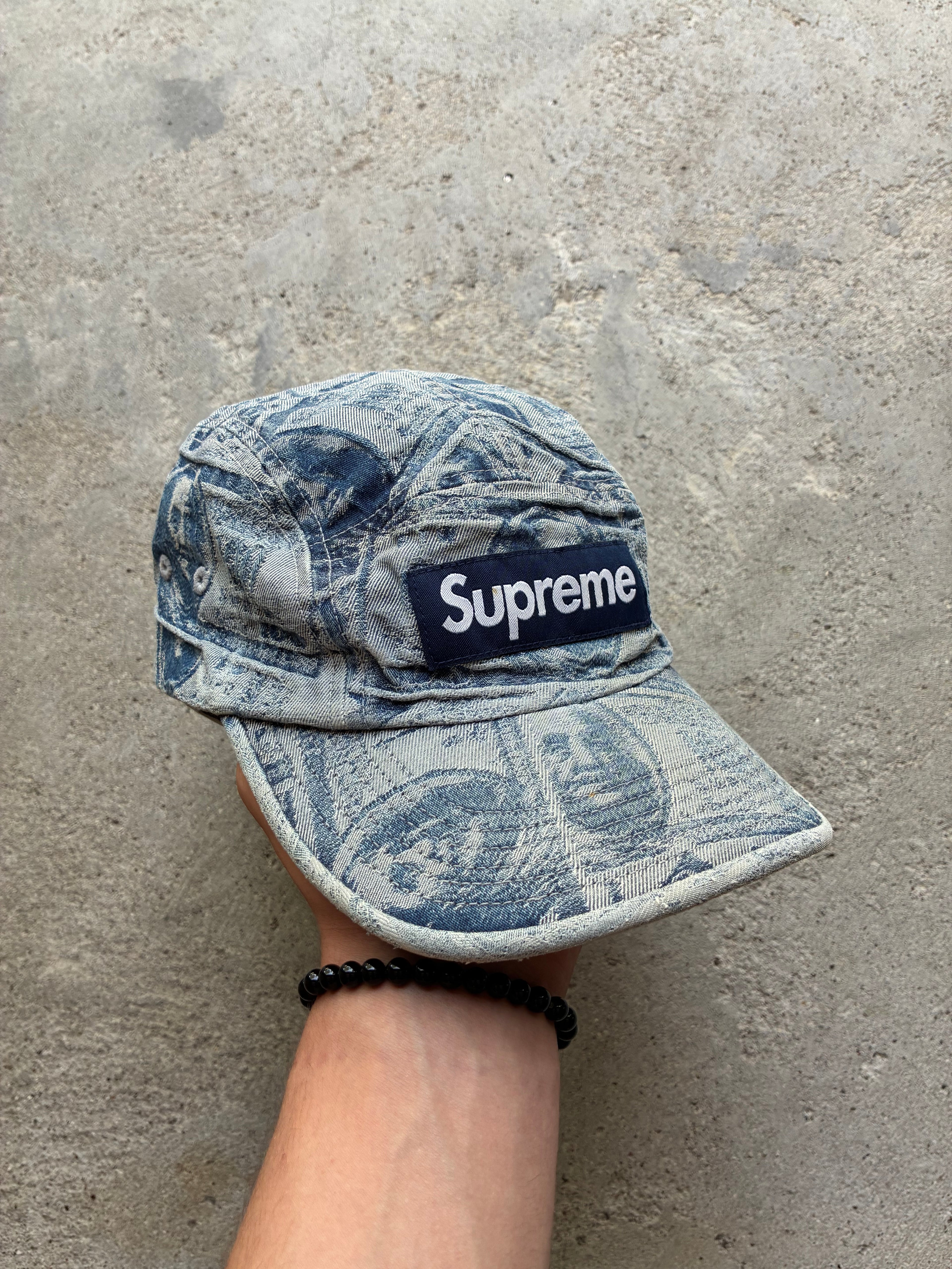 Supreme “100 DOLLAR BILL FW17” Camp Cap (Adjustable)