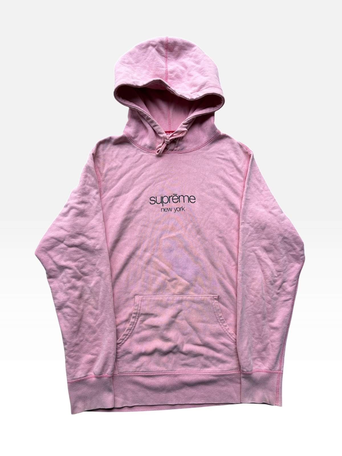 Supreme “PINK NEW YORK” Hoodie (M)