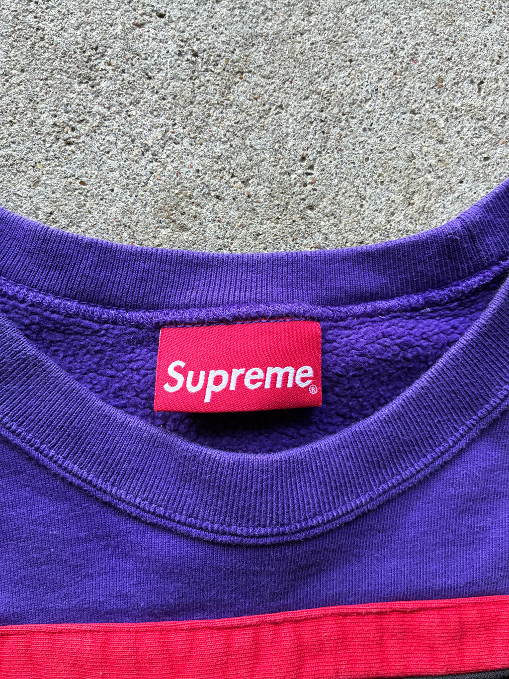 Supreme “PANELED” Crewneck (M)