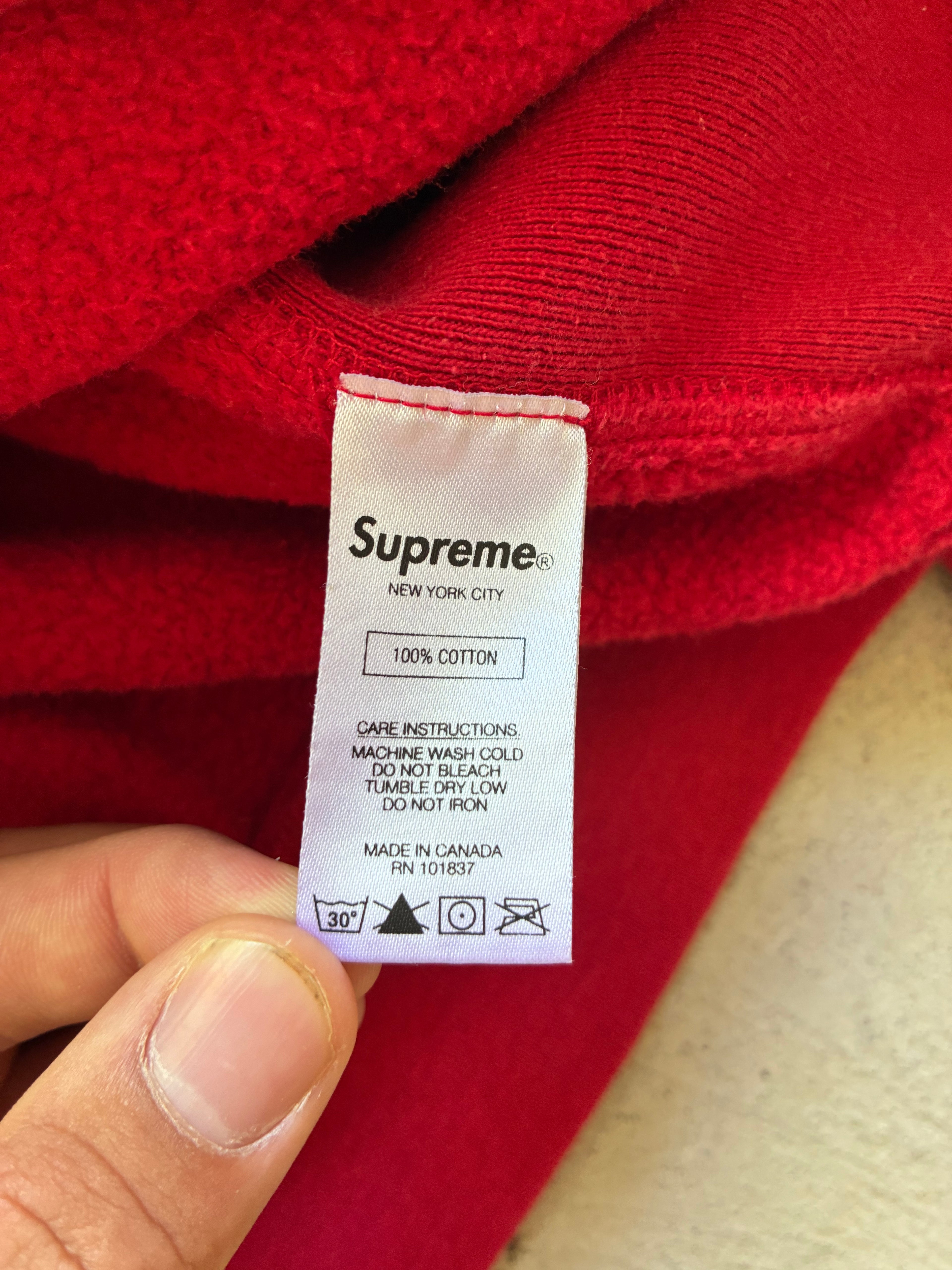 Supreme “EBOSSED LOGO SS18” Hoodie (M)