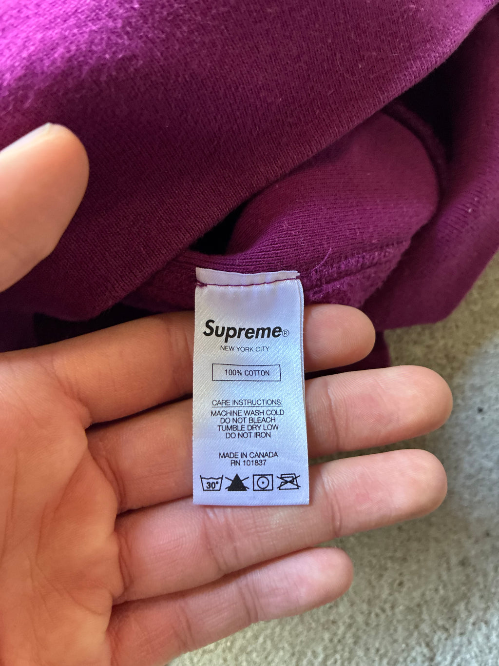 Supreme “TONAL S LOGO” Hoodie (M)