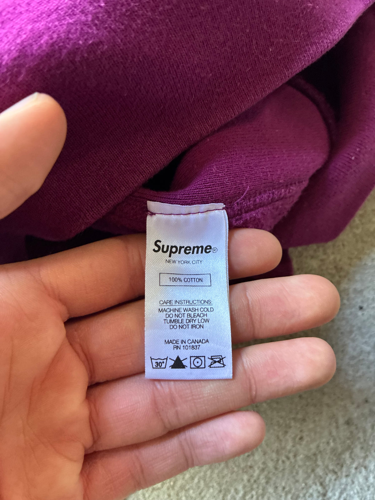 Supreme “TONAL S LOGO” Hoodie (M)