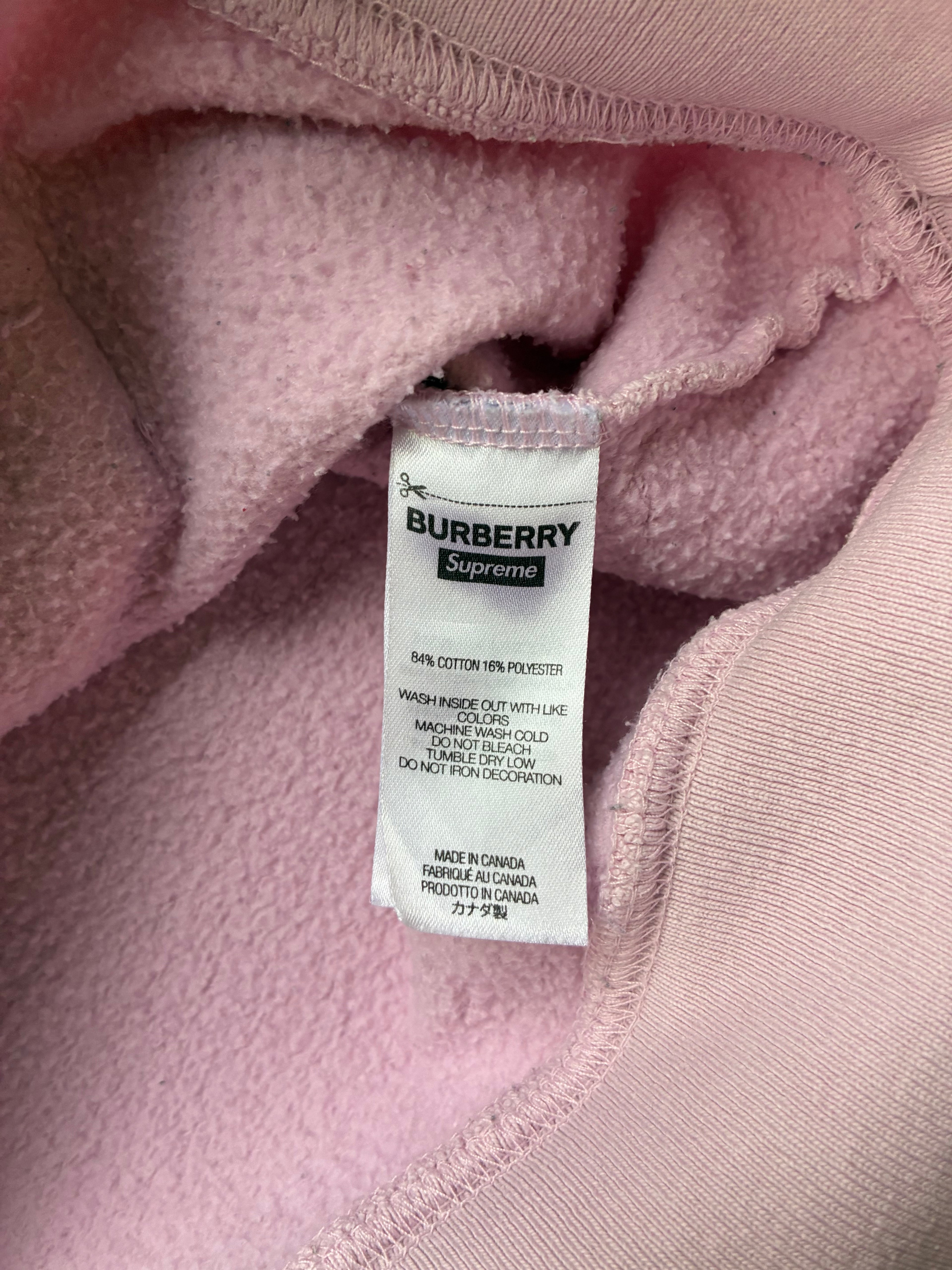 Supreme x Burberry “PINK” hoodie (S)