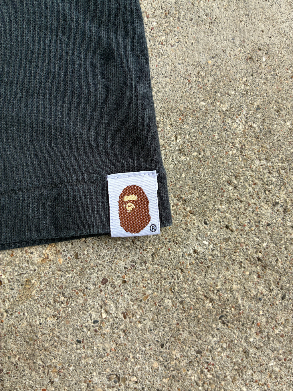 Sort “BAPE” tee (XL)