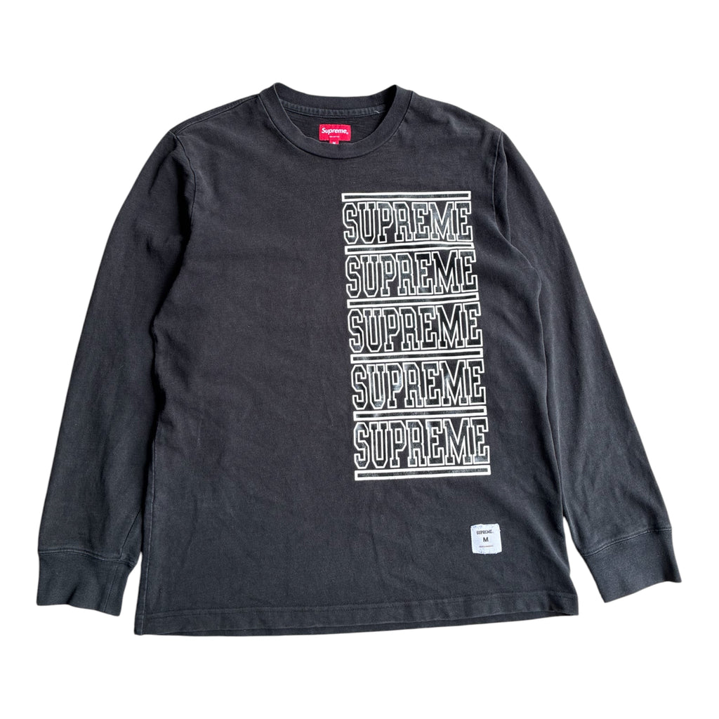 Supreme “STACKED L/S” Long Sleeve (M)