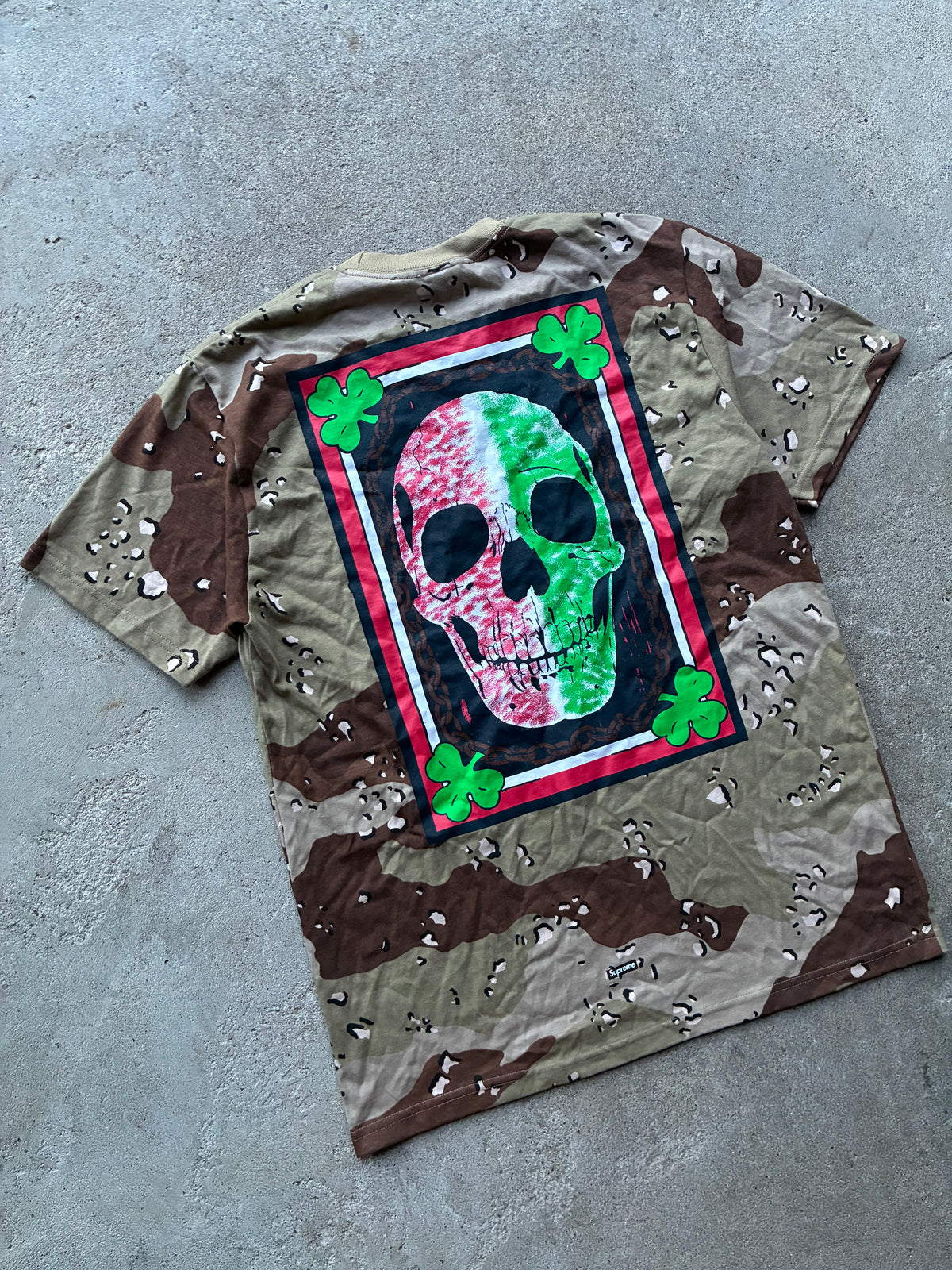 supreme “MIKE KELLEY CHOCLATE CHIP CAMO” Tee (M)