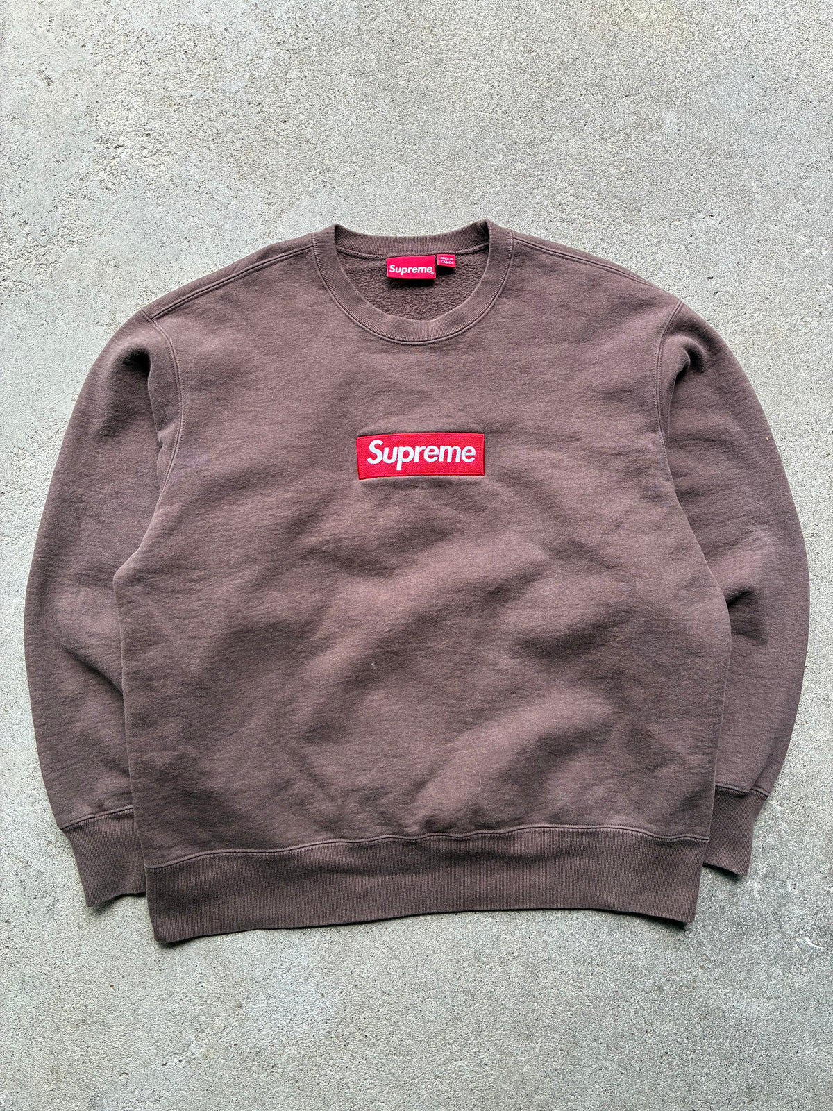 Supreme “ BROWN BOX LOGO” Crewneck (M)