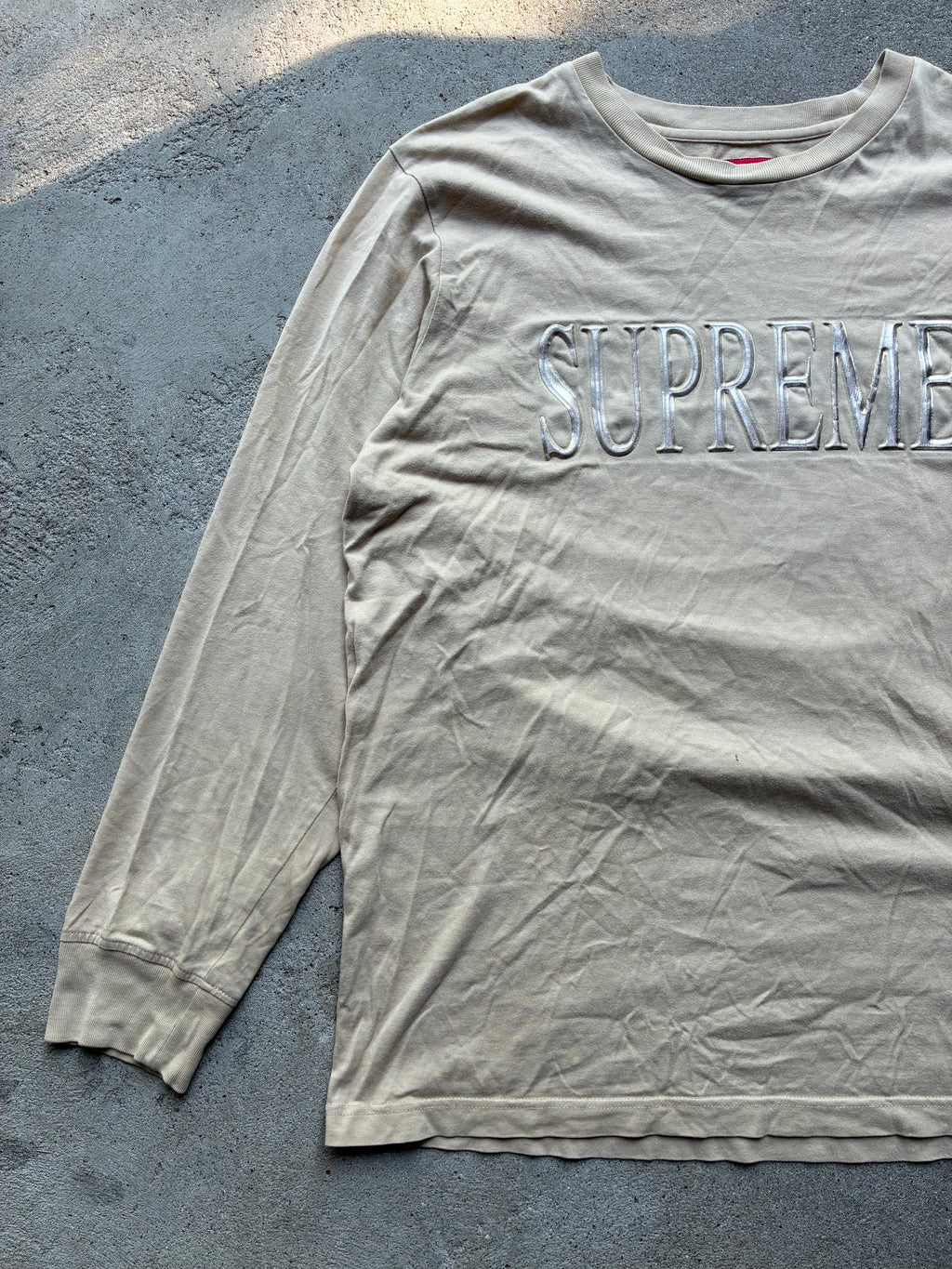 Supreme “GOLD LOGO” Long Sleeve (L)