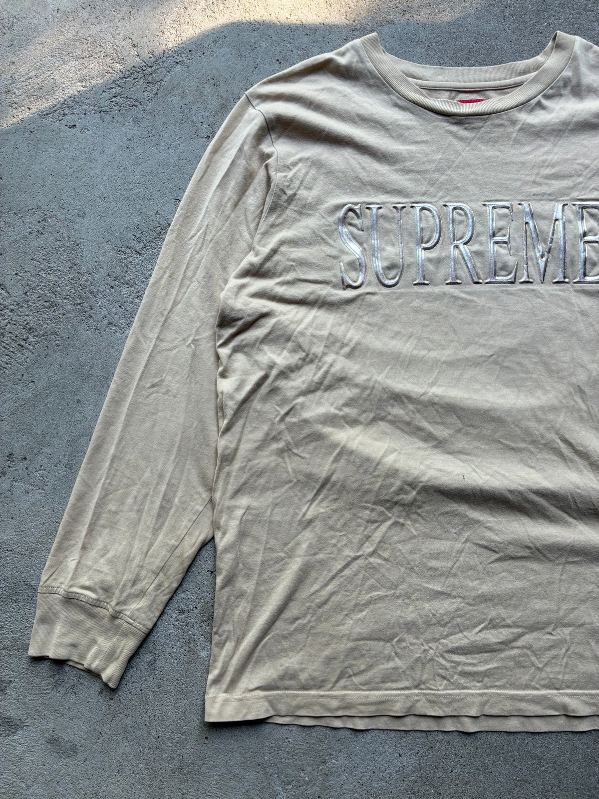 Supreme “GOLD LOGO” Long Sleeve (L)