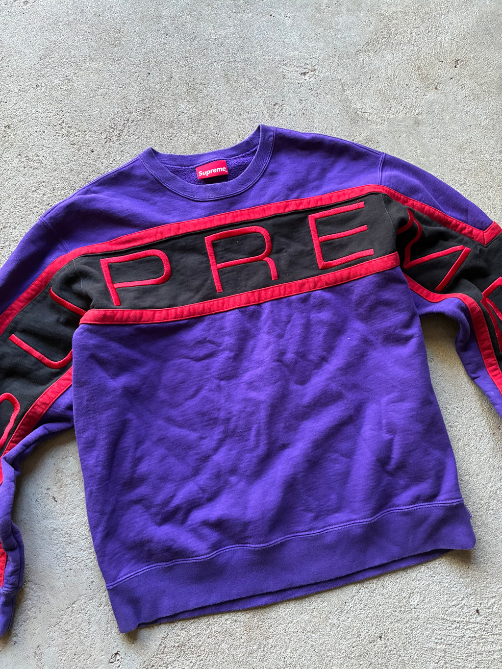 Supreme “PANELED” Crewneck (M)