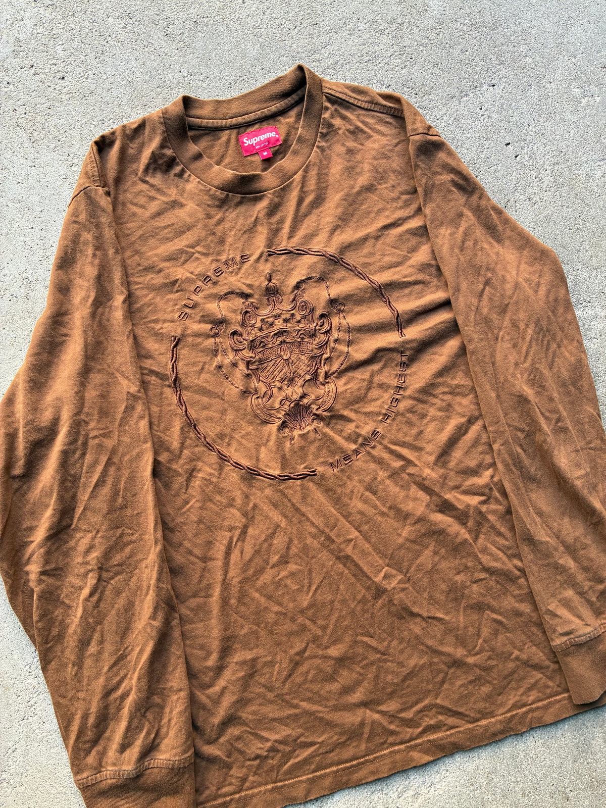 Supreme “CREST FW18” Long sleeve (M)