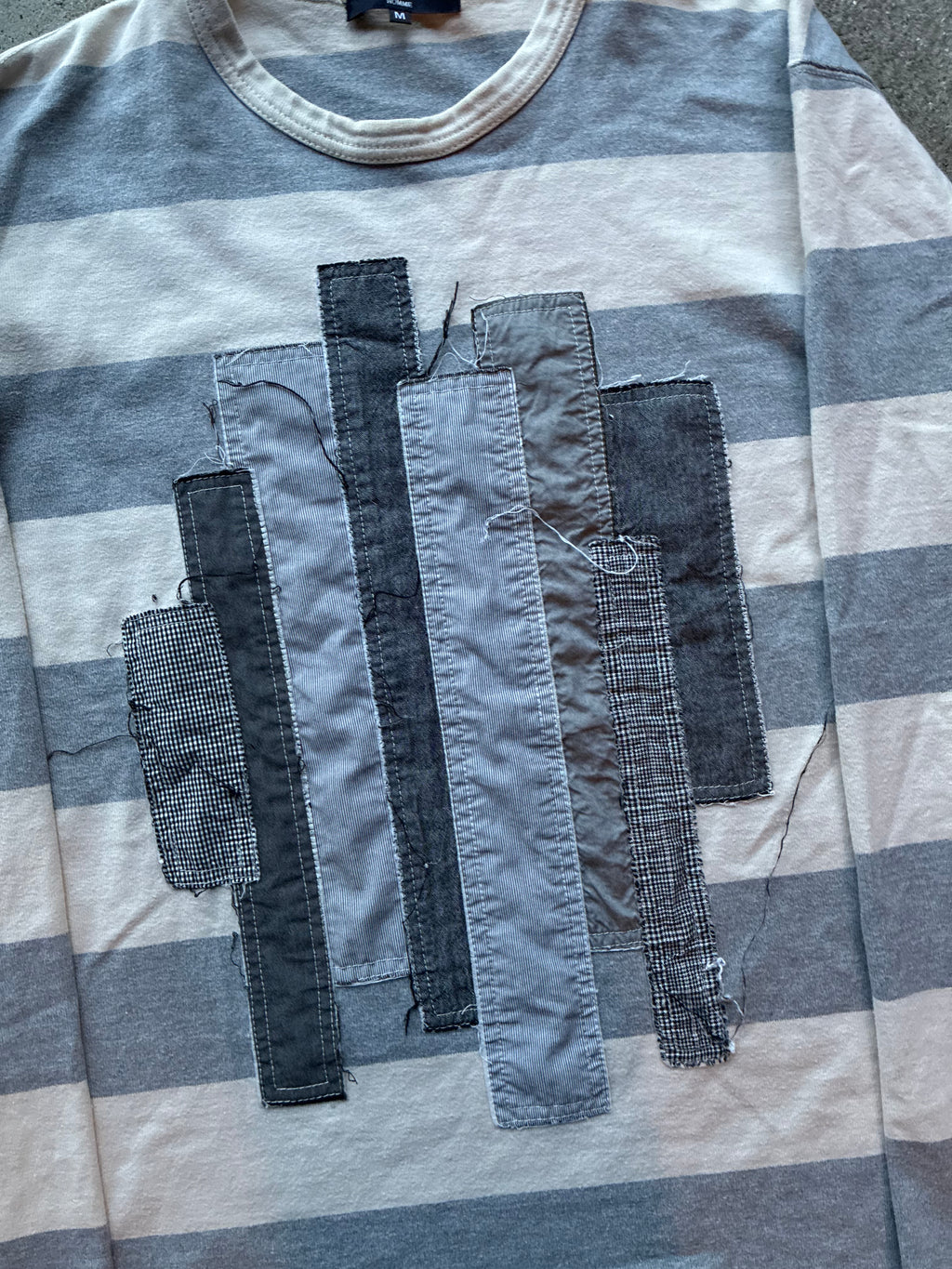 Stripped Comme des garçons Homme “RIPPED” Long Sleeve (M)