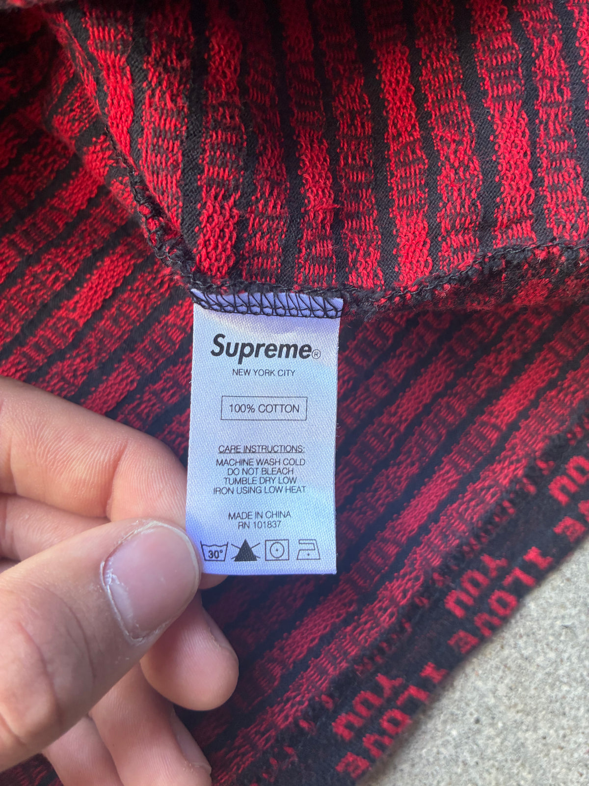 Supreme “I LOVE YOU” Long Sleeve (XL)