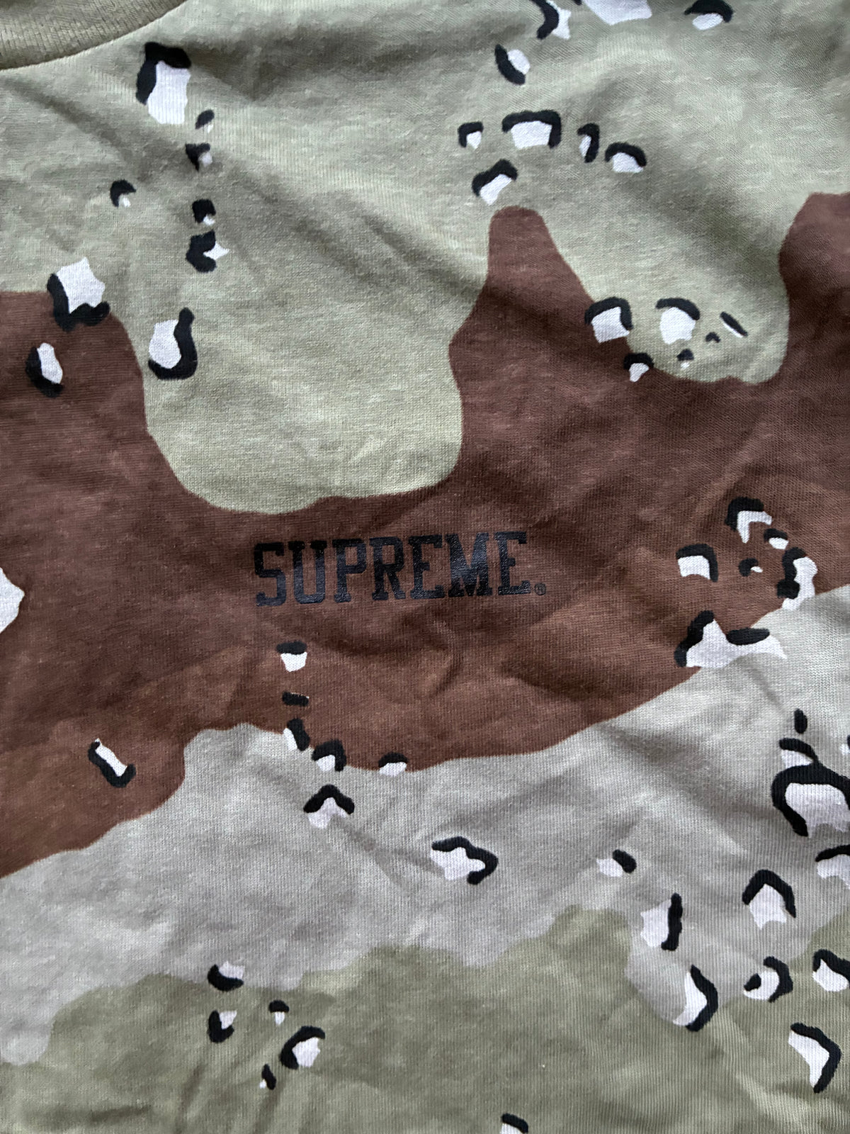 supreme “MIKE KELLEY CHOCLATE CHIP CAMO” Tee (M)