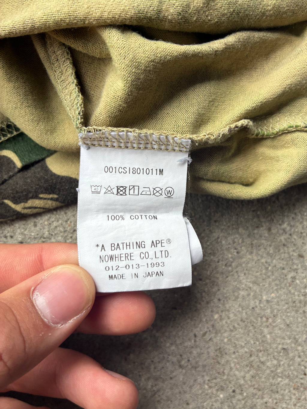 Bape “CAMO” Tee (M)