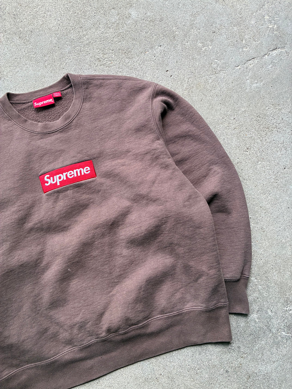 Supreme “ BROWN BOX LOGO” Crewneck (M)
