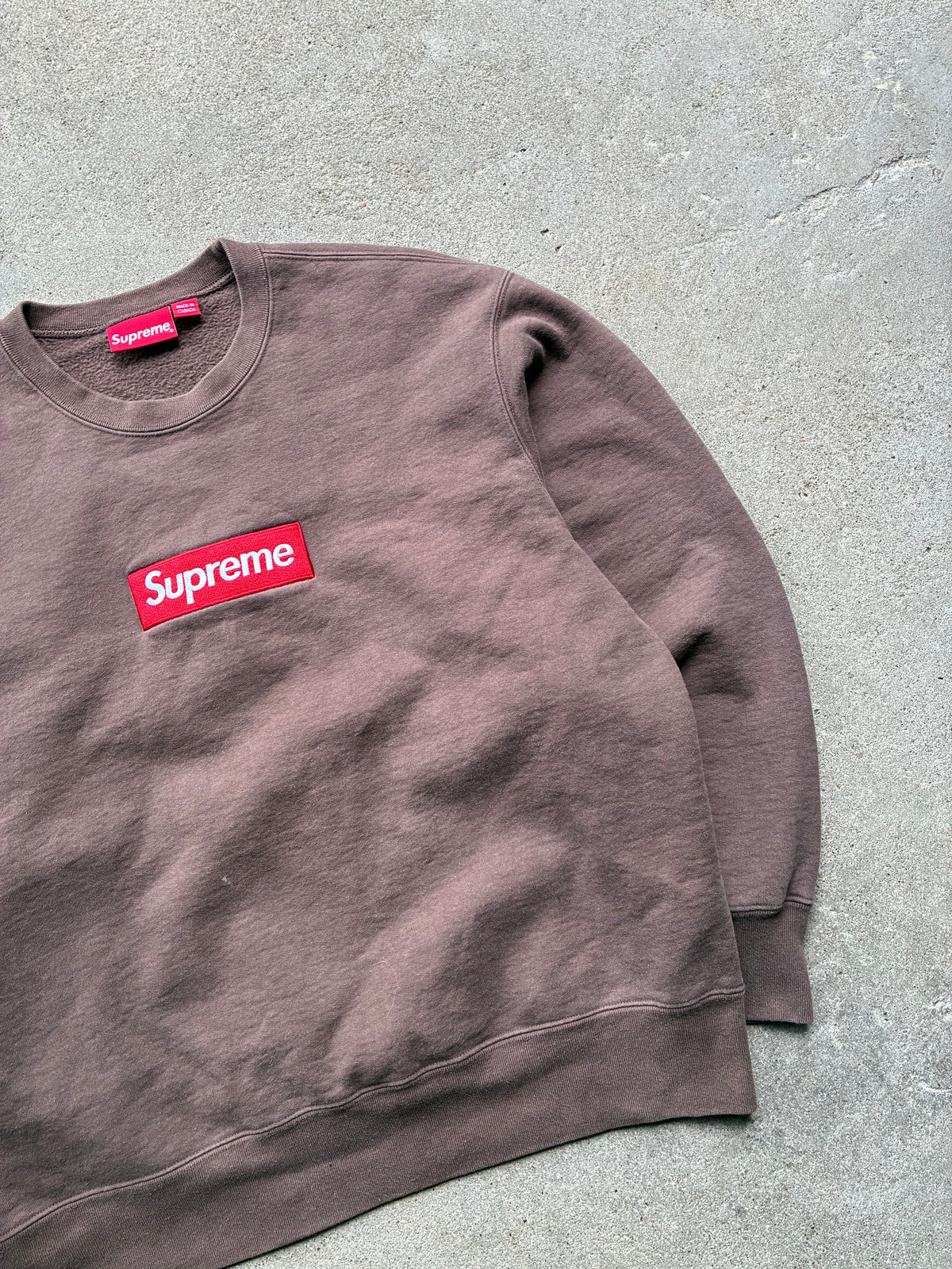 Supreme “ BROWN BOX LOGO” Crewneck (M)