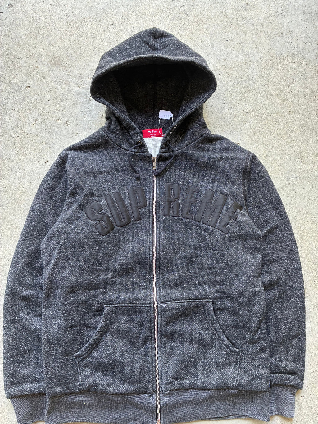 Supreme “THERMAL ARC LOGO 2010” zip up hoodie (M)