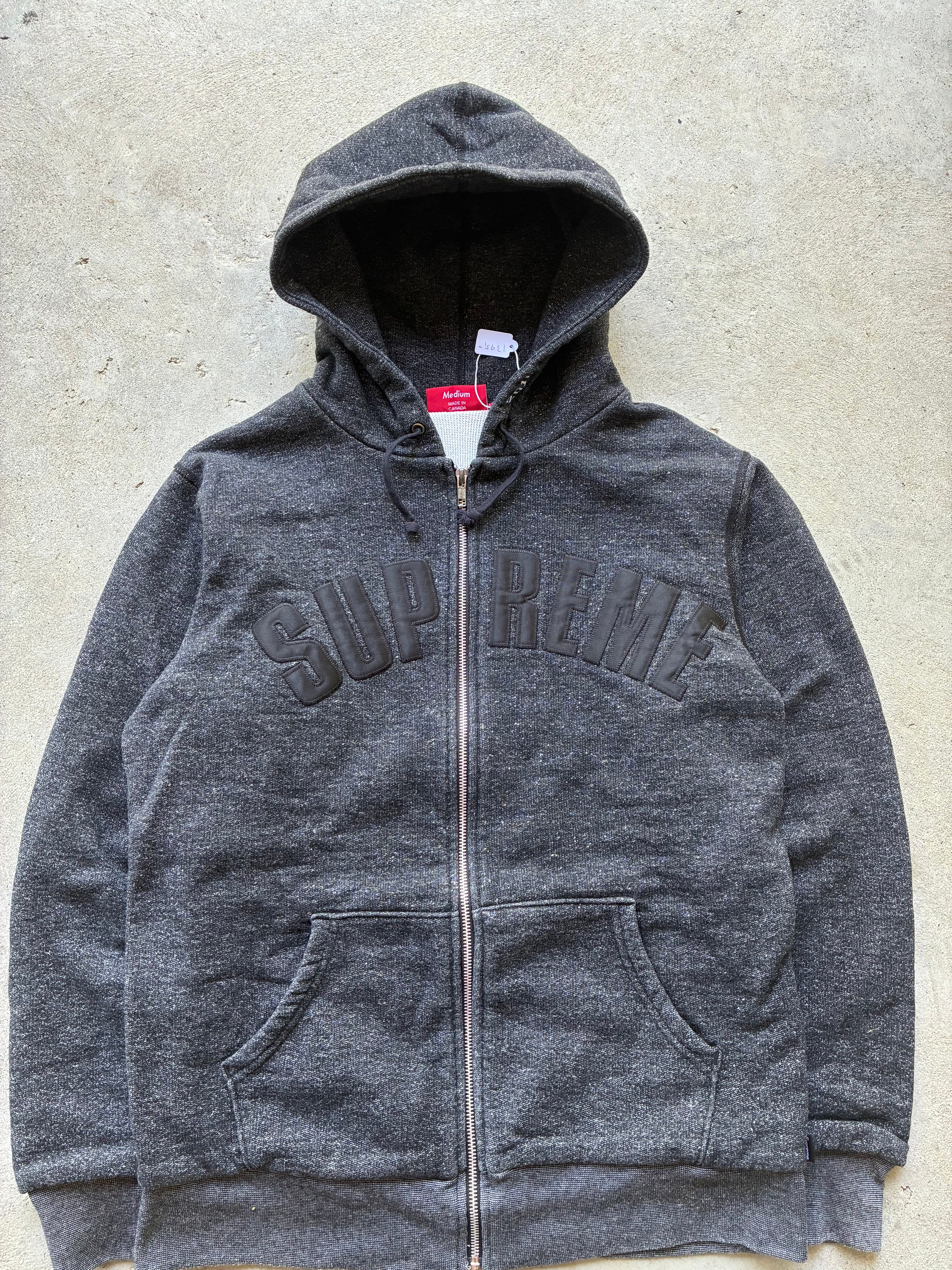 Supreme “THERMAL ARC LOGO 2010” zip up hoodie (M)