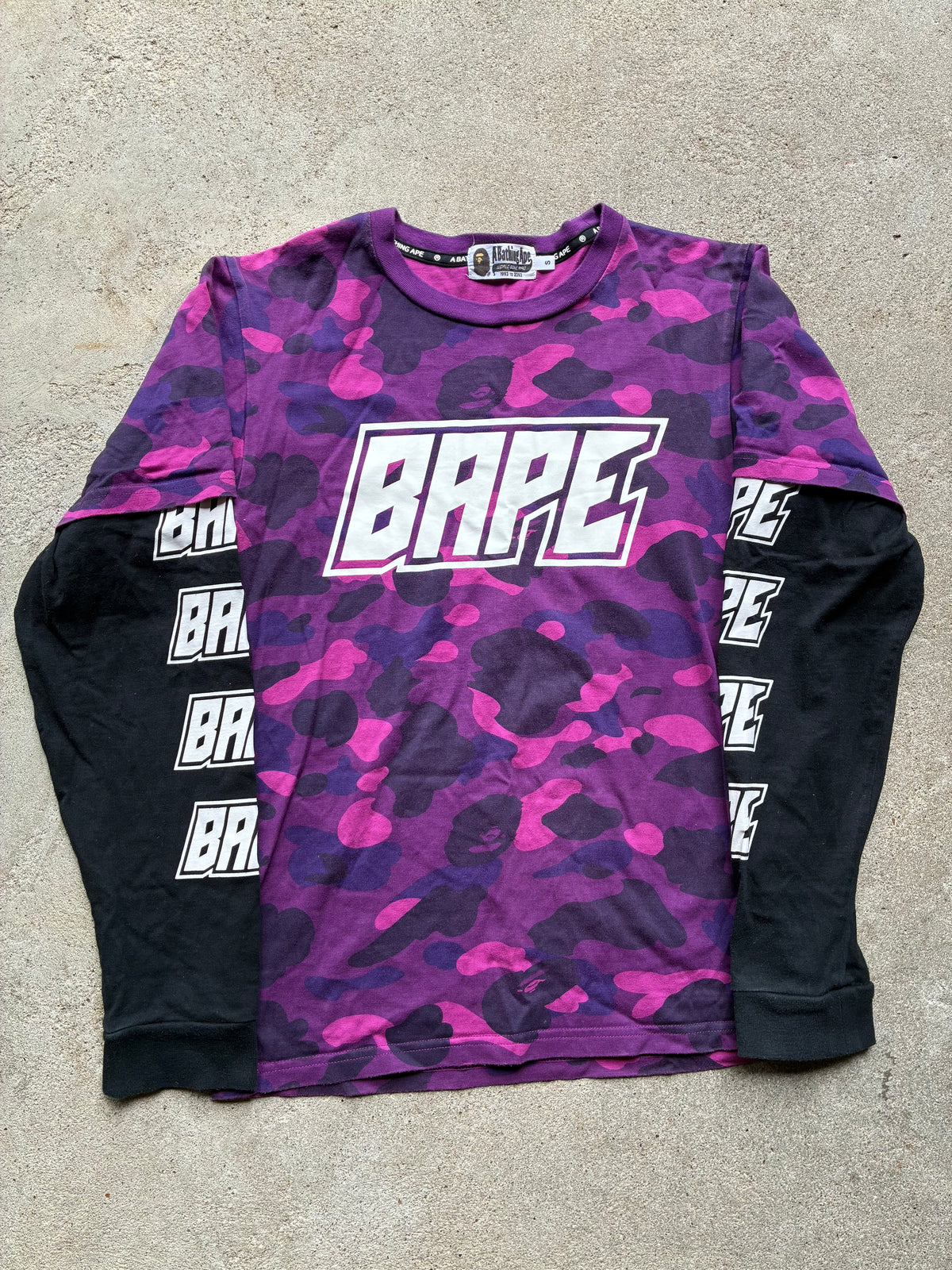 Bape “COLOR CAMO LAYERED” Long Sleeve (S)