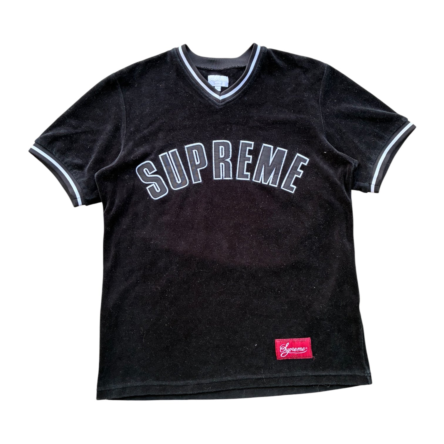 Supreme “VELOUR VELVET ARC LOGO”  Jersey (M)
