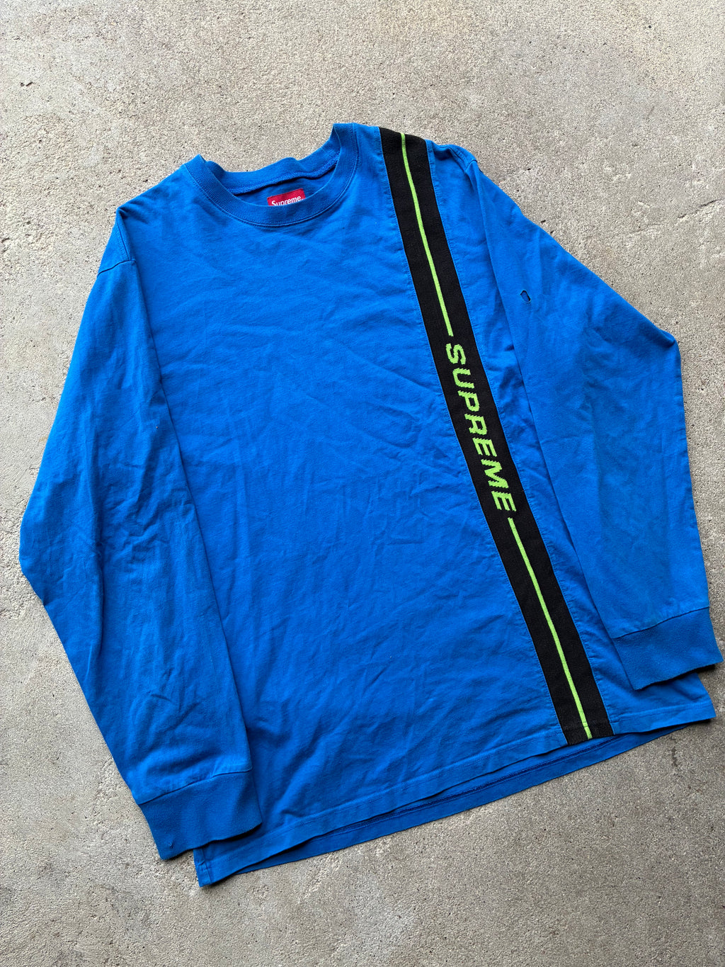 Supreme “VERTICAL LOGO STRIPE LOGO” Long sleeve (XL)