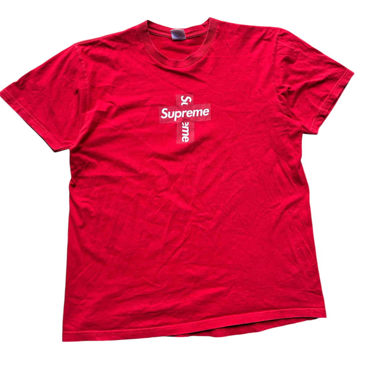 Supreme “CROSS BOX LOGO” Tee (L)