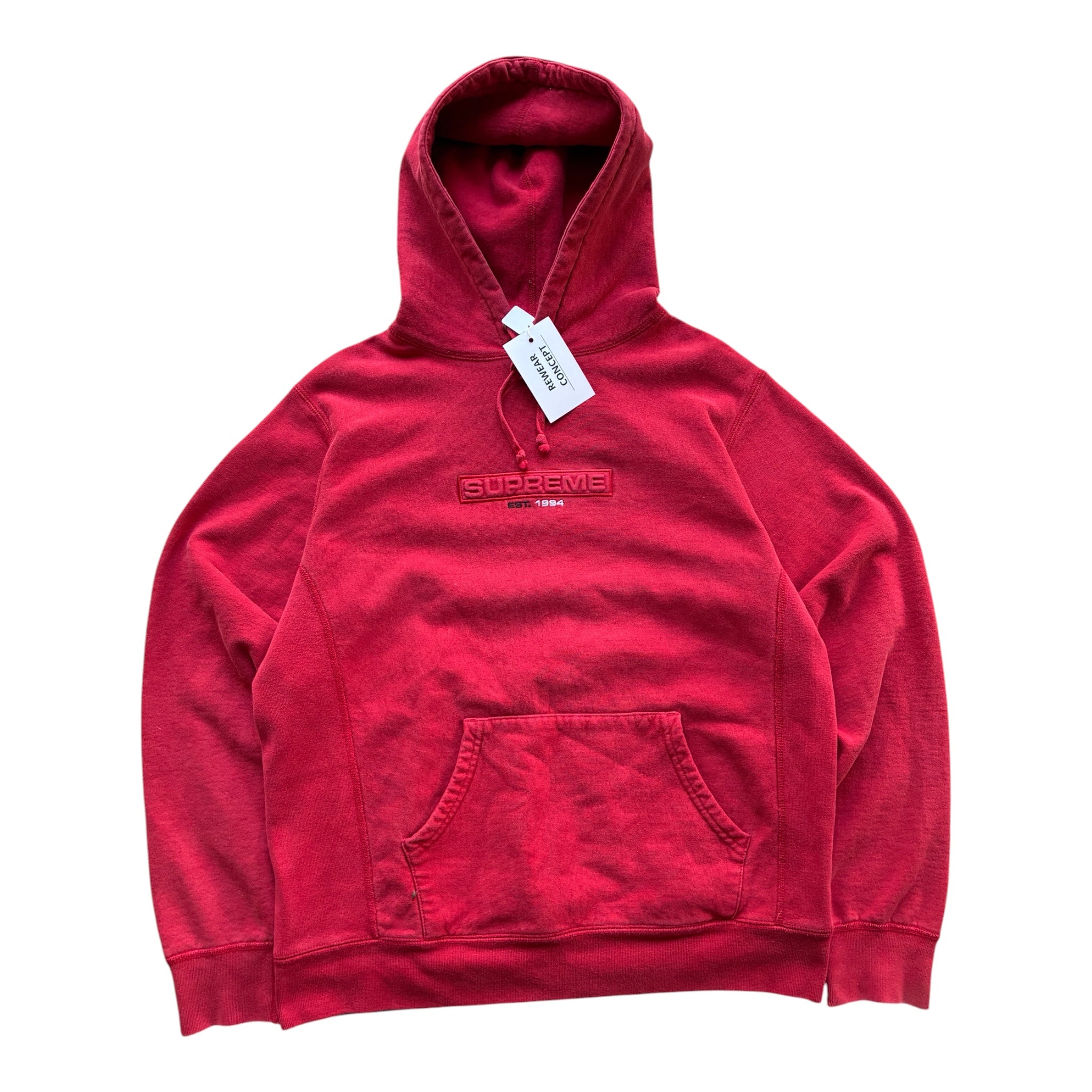 Supreme “EBOSSED LOGO SS18” Hoodie (M)