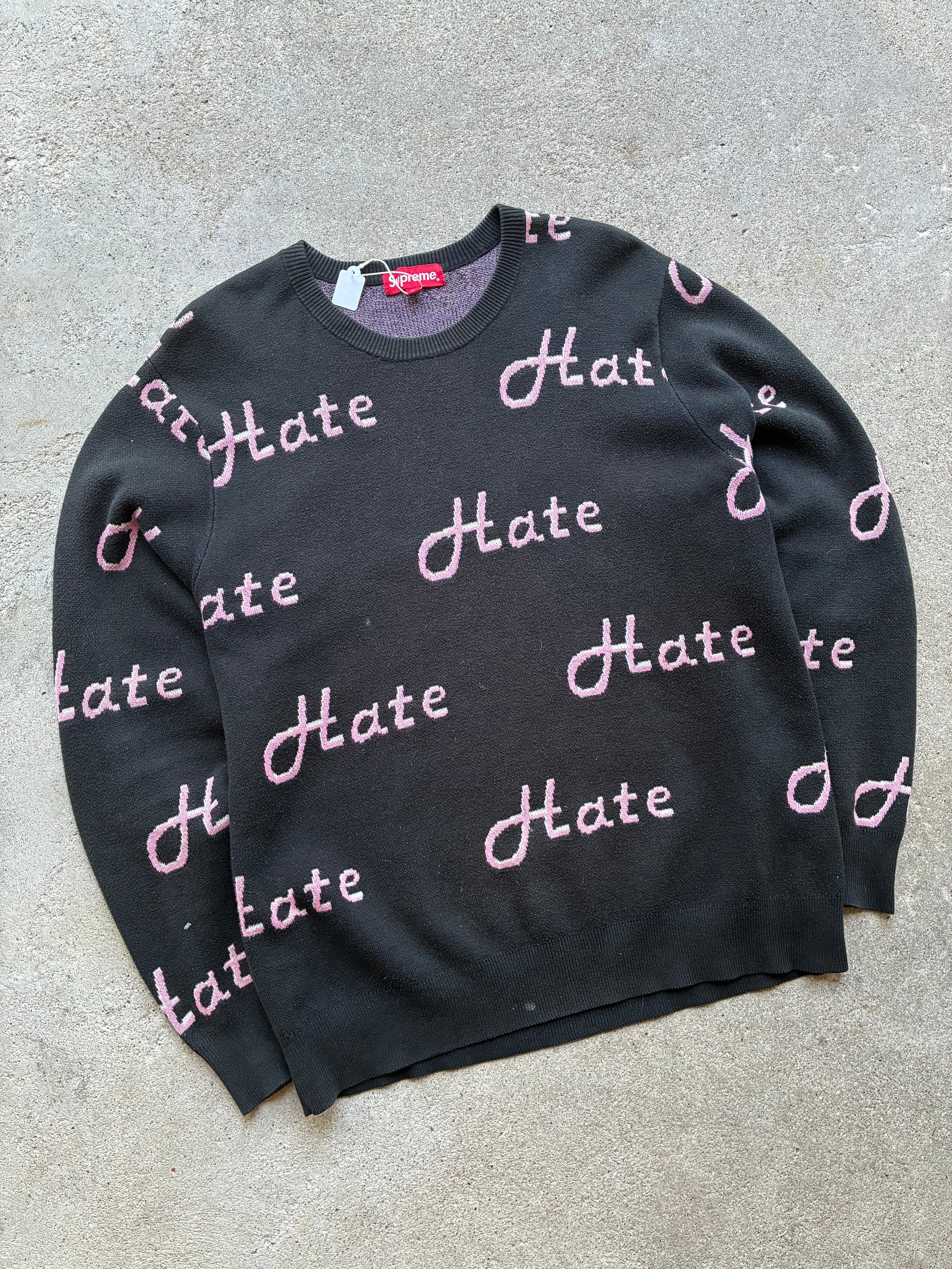 Supreme “HATE” Sweater (M)