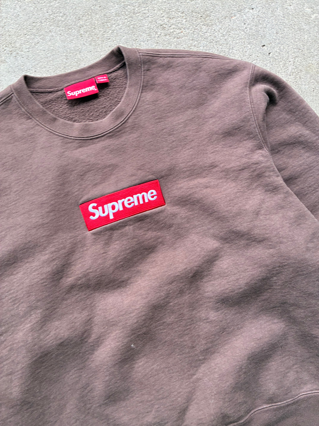 Supreme “ BROWN BOX LOGO” Crewneck (M)