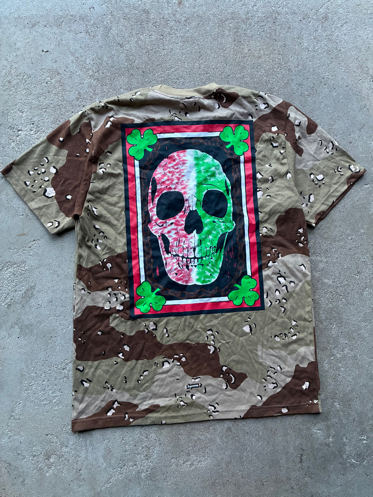supreme “MIKE KELLEY CHOCLATE CHIP CAMO” Tee (M)