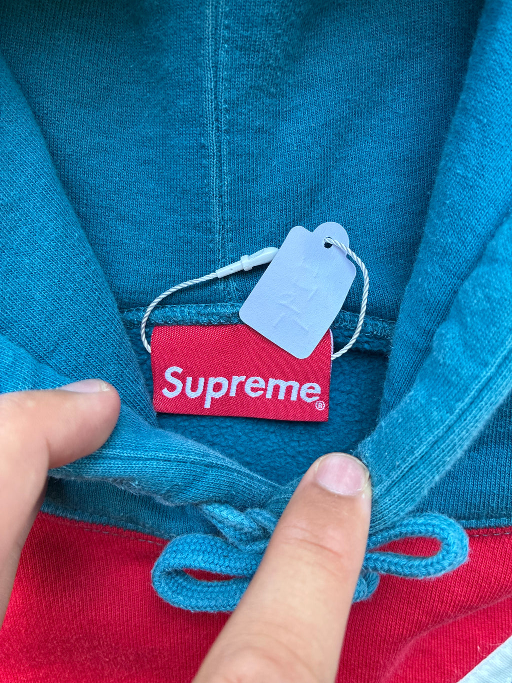 Supreme “DIAGIONAL” Hooded Sweatshirt (L)