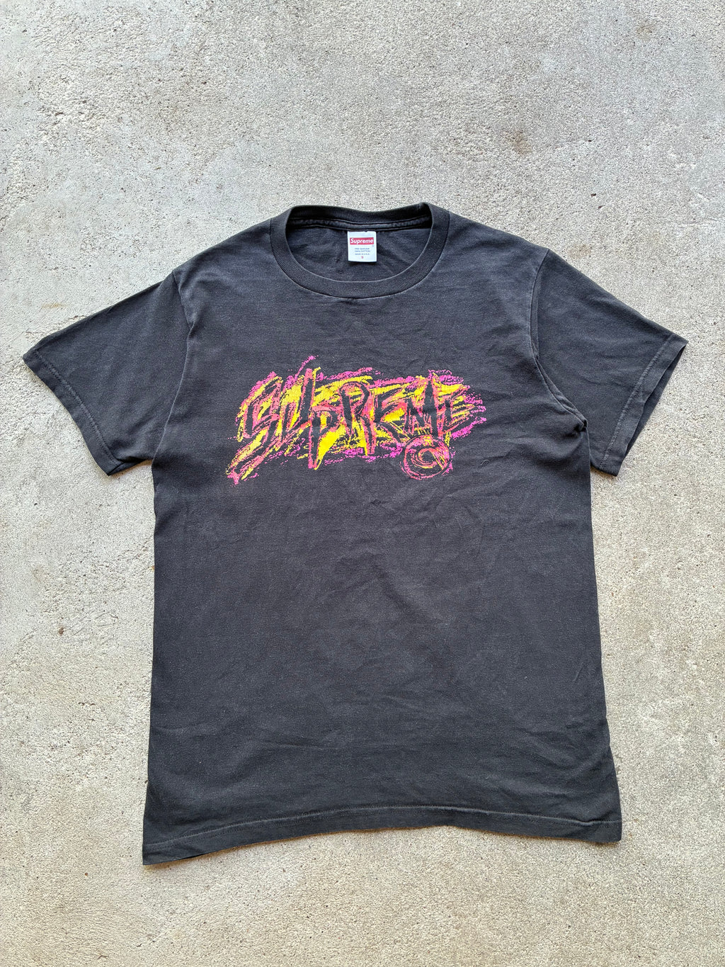 Supreme “SCRATCH BLACK FW20” tee (S)
