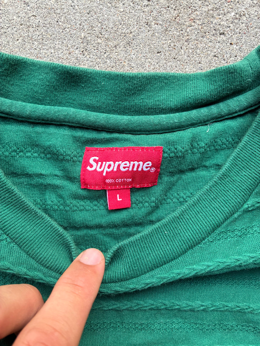 Supreme “RIPPED NEW YORK” Long Sleeve (L)