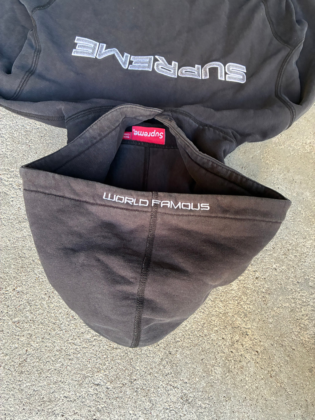 Supreme “SEQUIN LOGO” Hooded Hoodie (M)