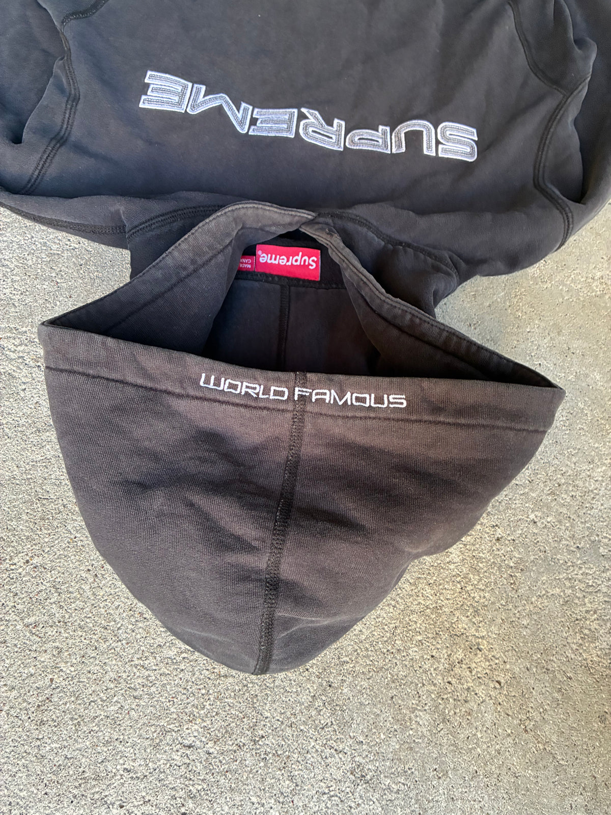 Supreme “SEQUIN LOGO” Hooded Hoodie (M)