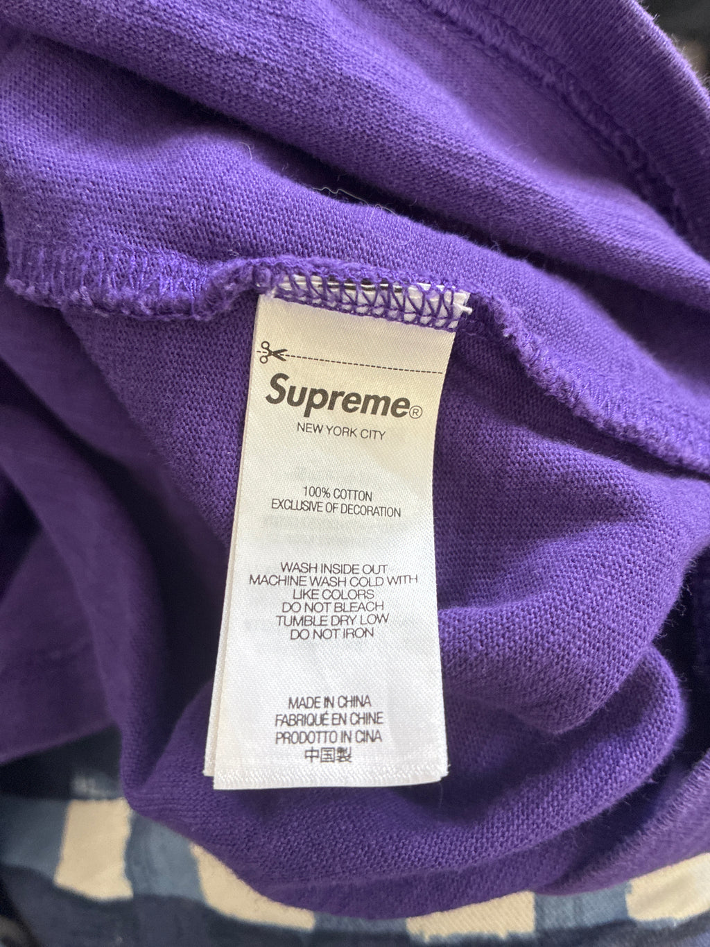 Supreme “STENCIL EMBROIDERED SS24” Tee (L)