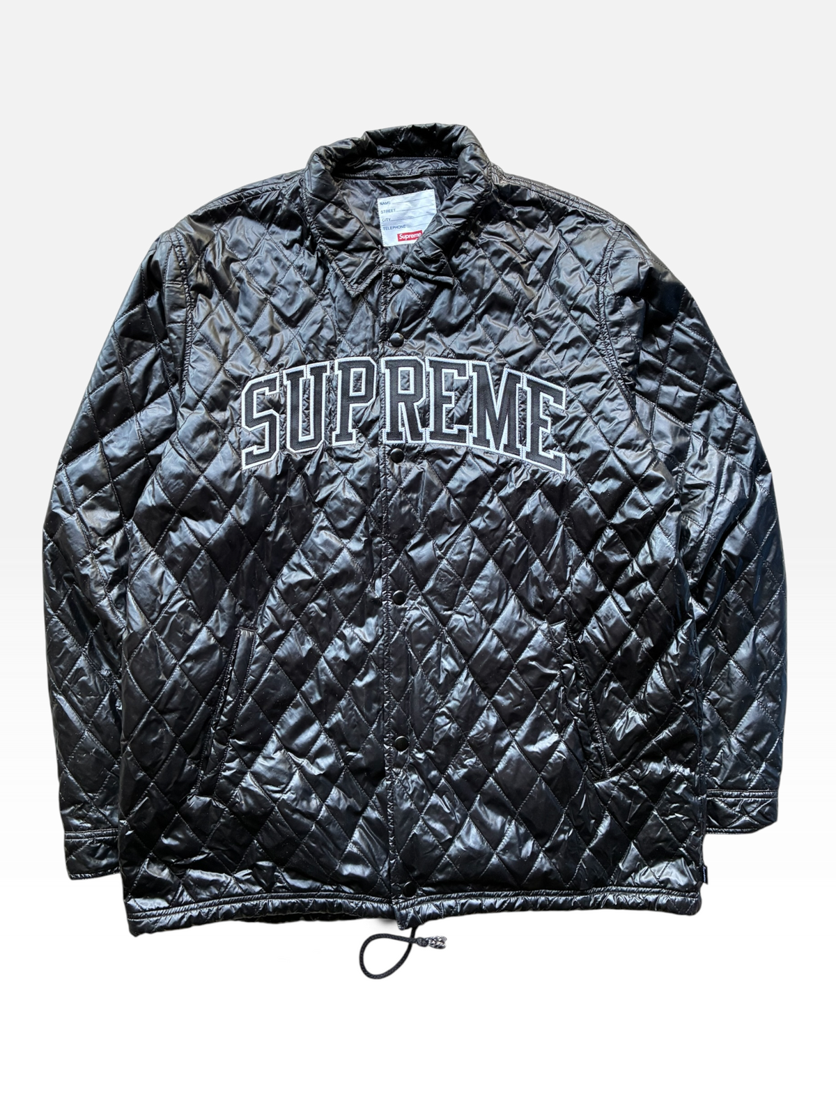 Supreme “QUILTED ARC LOGO” Coach Jacket (XL)