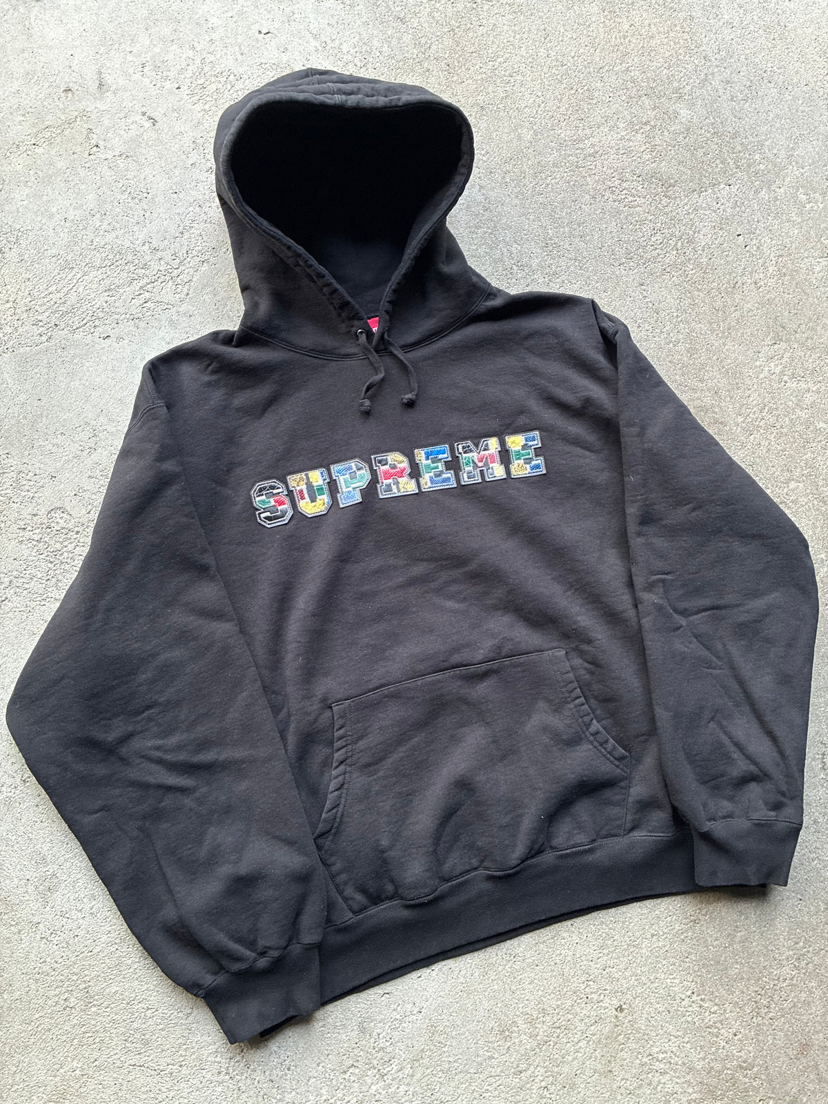Supreme “COLLEGIATE PATCHWORK” Hoodie (XL)