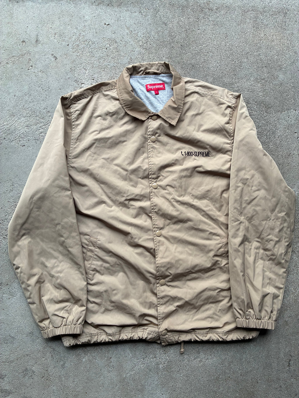 Supreme “1-8”0-SUPREME” Coaches jacket (L)