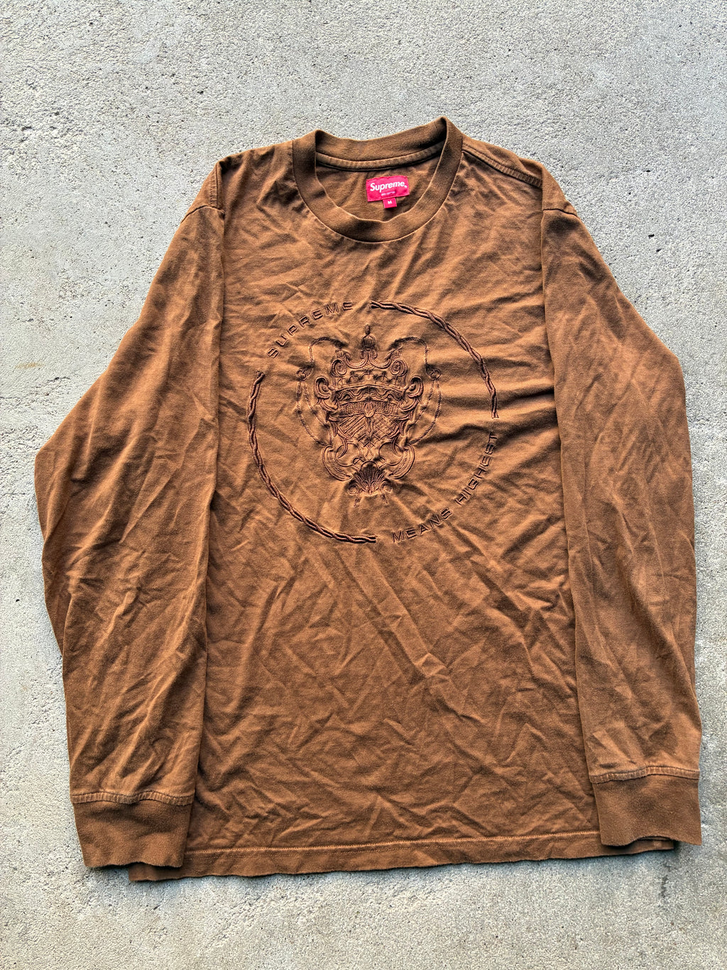 Supreme “CREST FW18” Long sleeve (M)