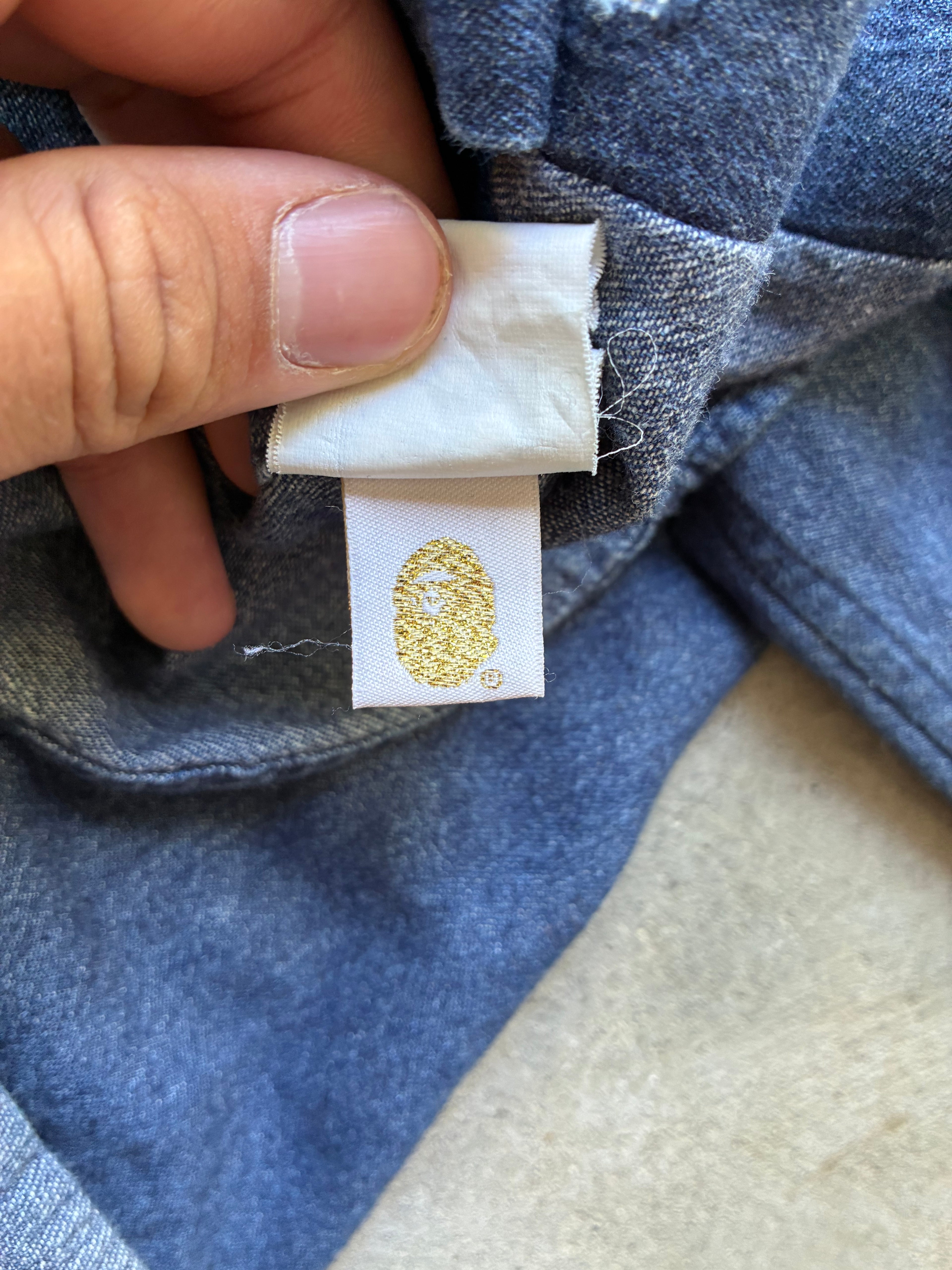 Bape “VINTAGE LOGO” Skjorte (M)