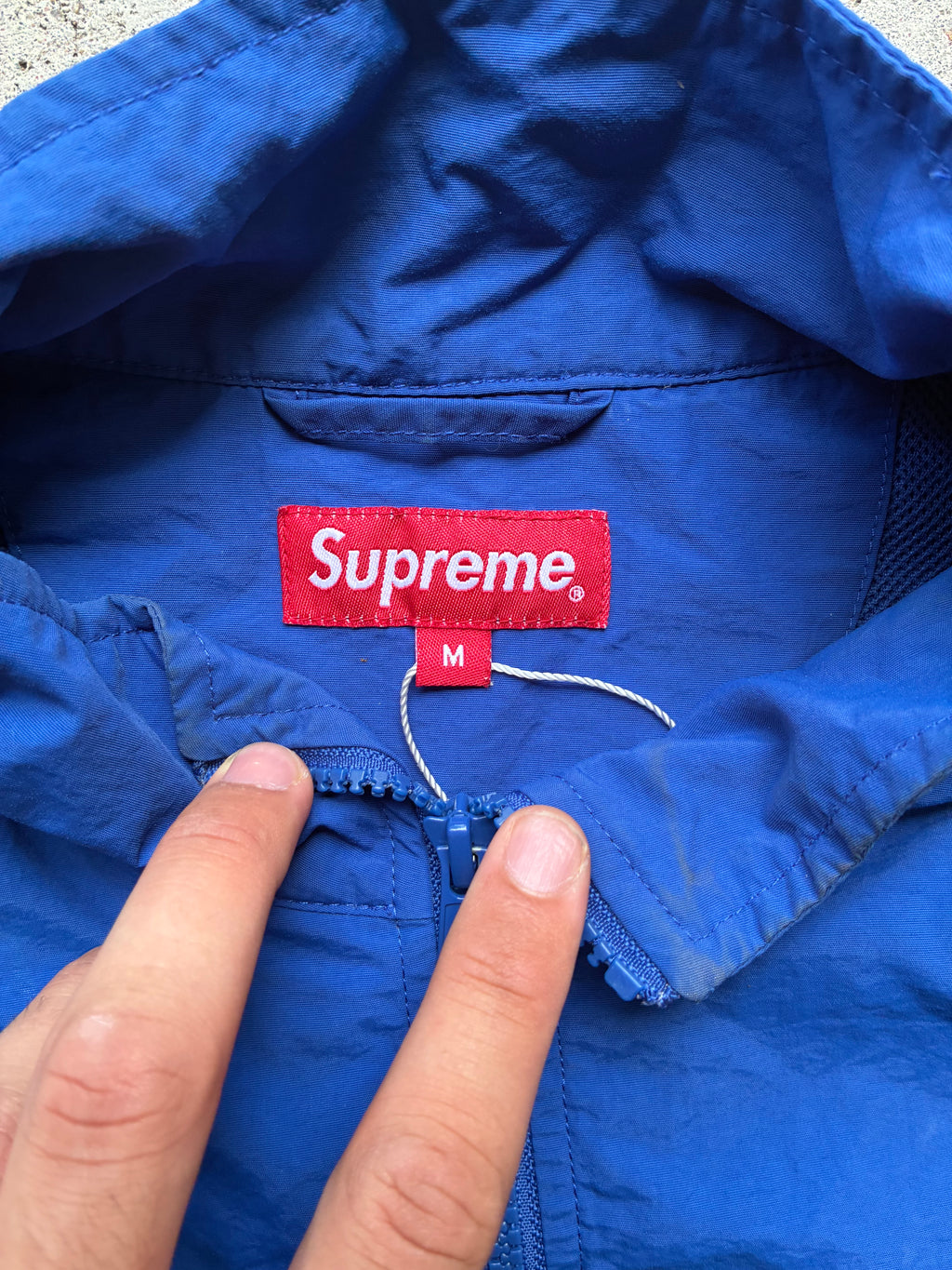 Supreme “CORNER ARC SS18” Half Zip Pullover (M)