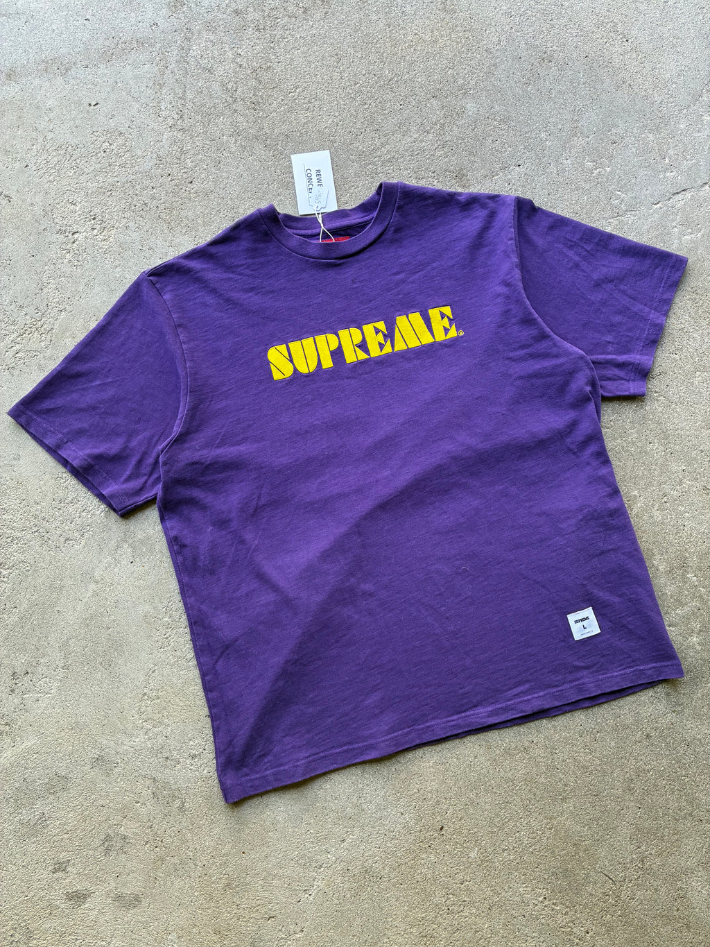Supreme “STENCIL EMBROIDERED SS24” Tee (L)