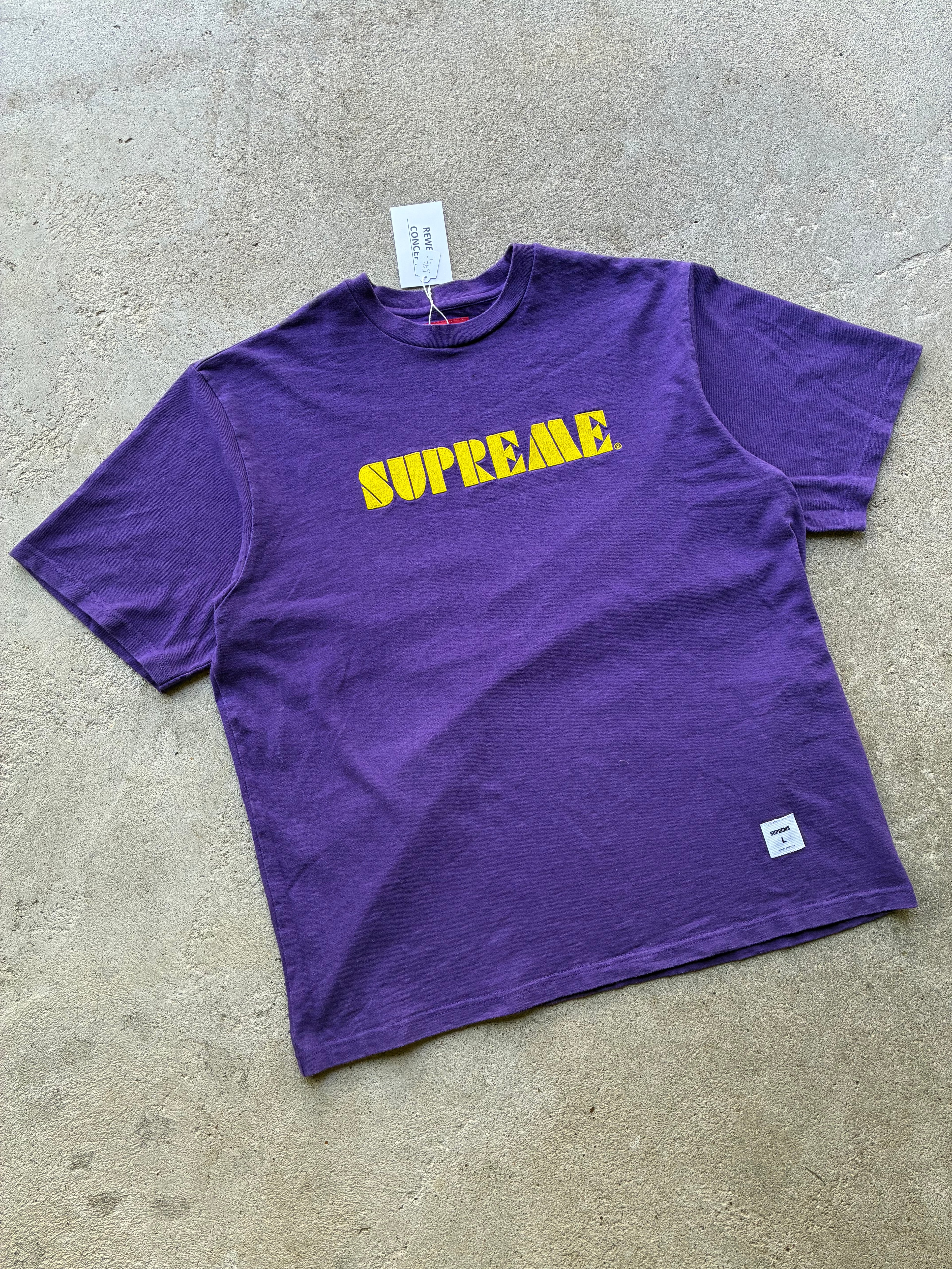 Supreme “STENCIL EMBROIDERED SS24” Tee (L)