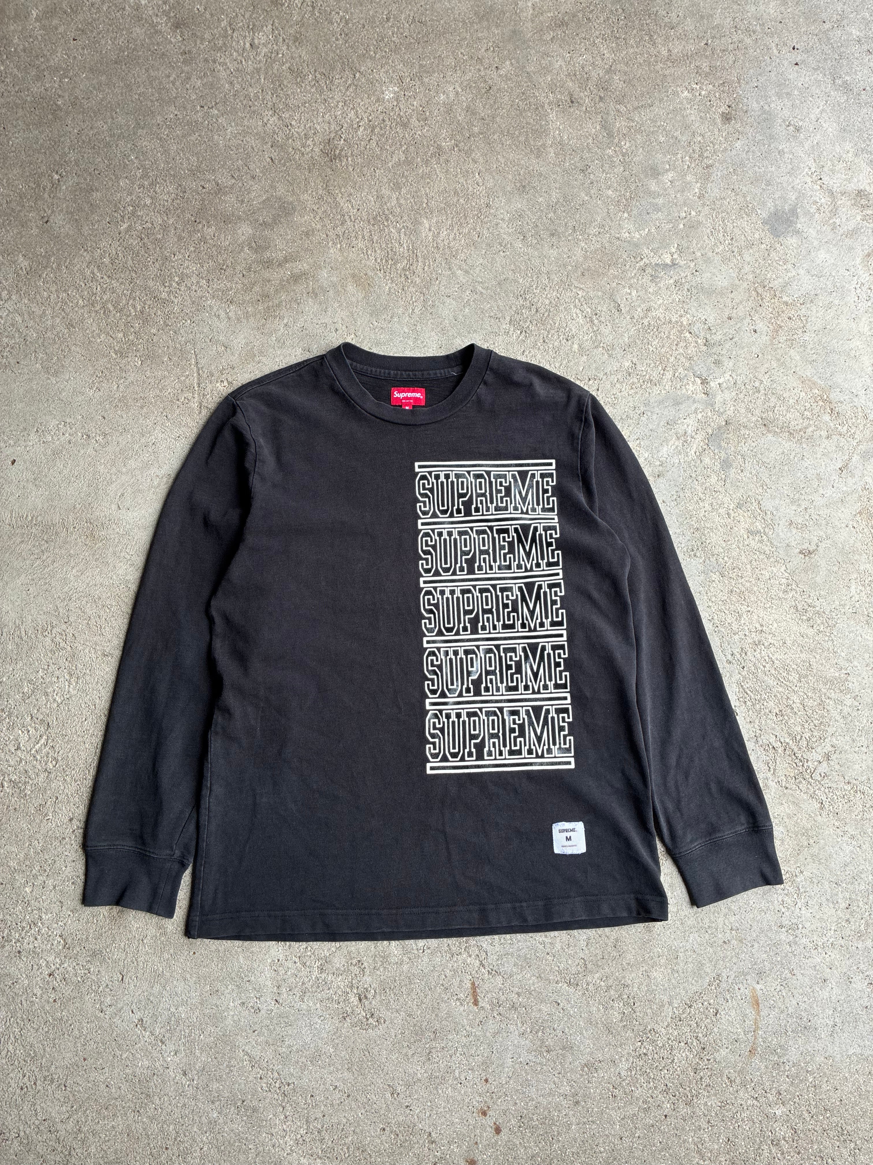 Supreme “STACKED L/S” Long Sleeve (M)