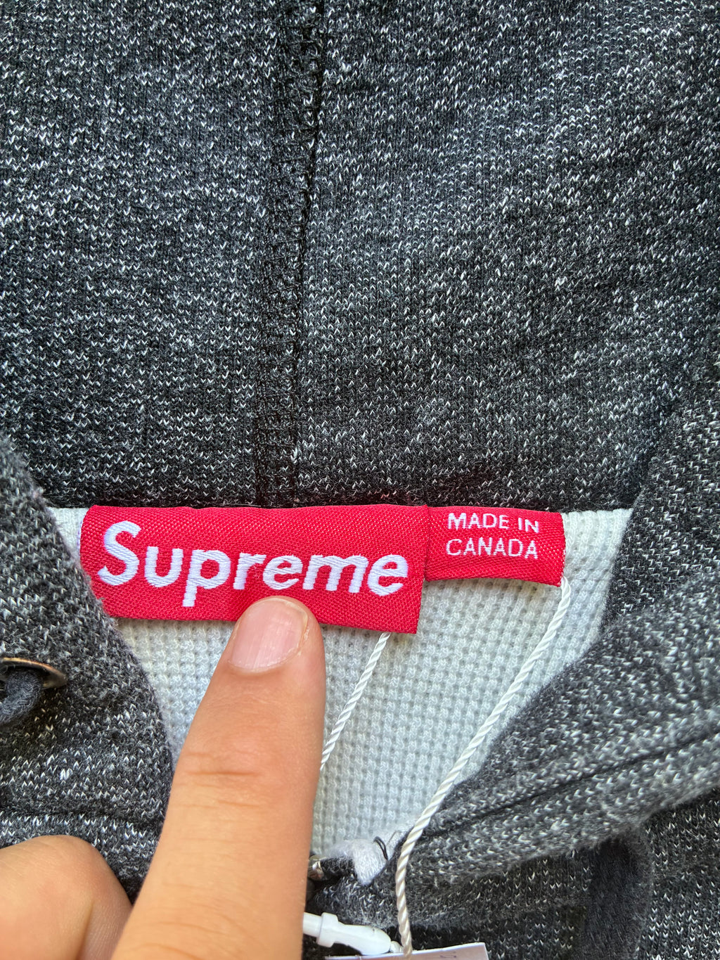 Supreme “THERMAL ARC LOGO 2010” zip up hoodie (M)