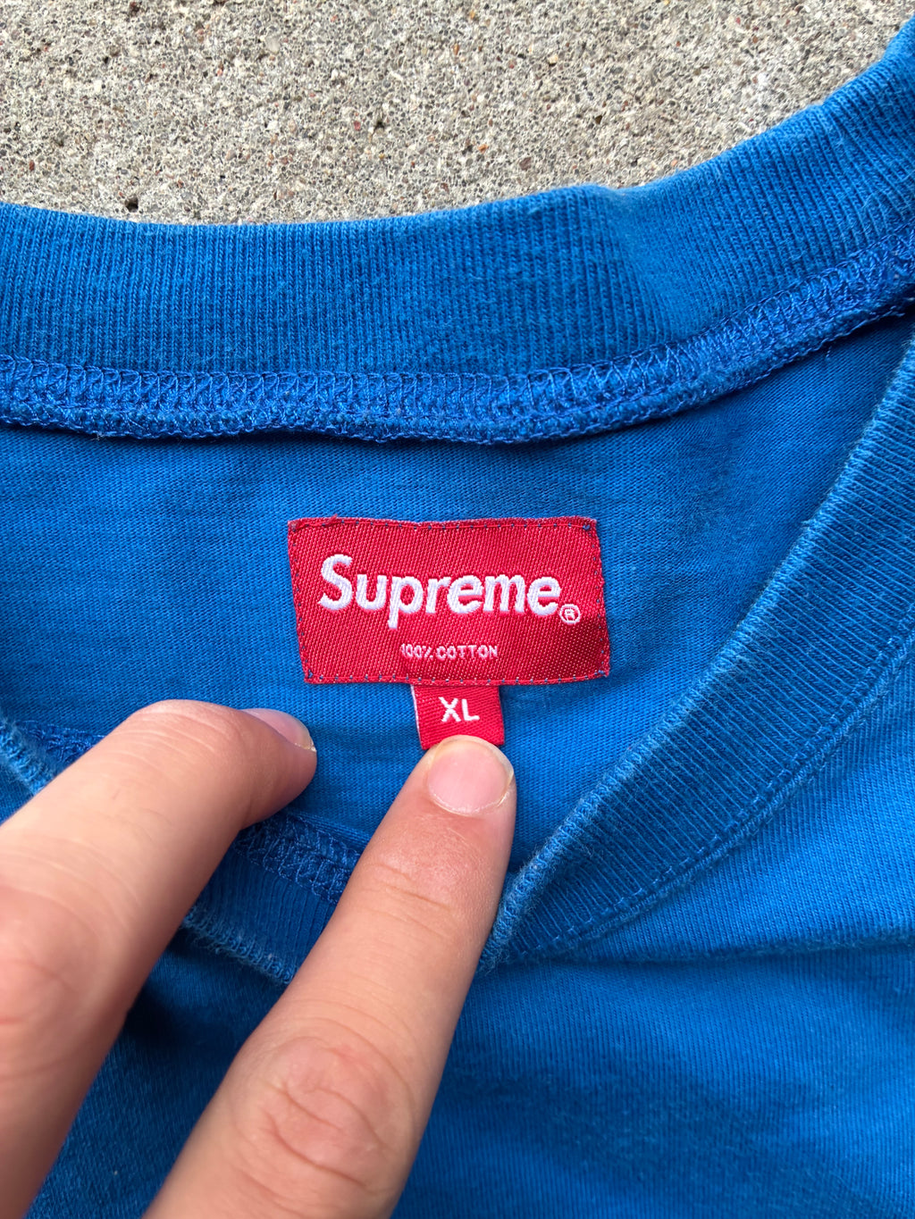 Supreme “VERTICAL LOGO STRIPE LOGO” Long sleeve (XL)